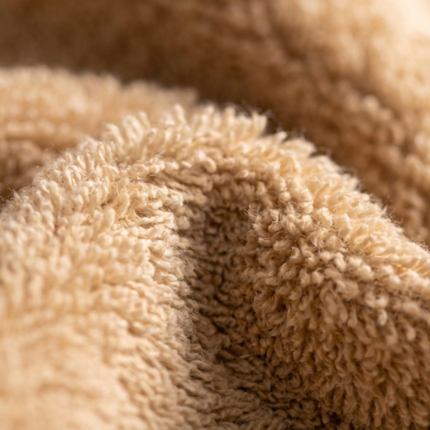 Detail zand bruine hotel handdoek lang:"nl"