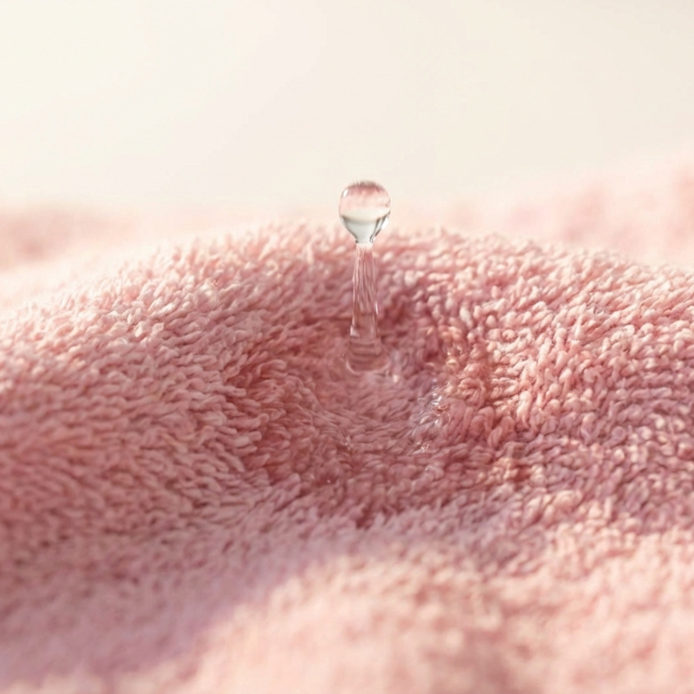 Detail roze hotel handdoek lang:"nl"