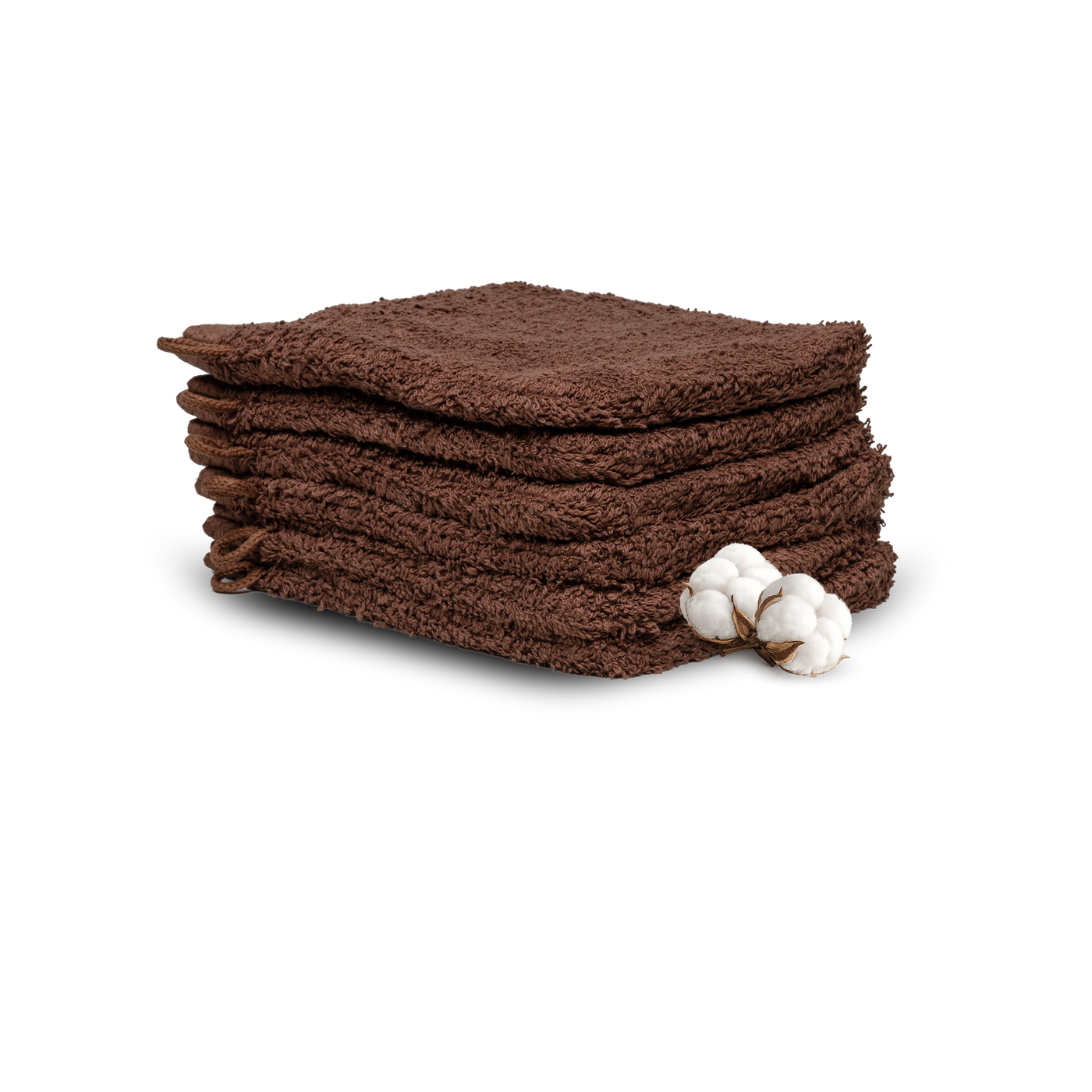Hotel washandjes chocolade bruin