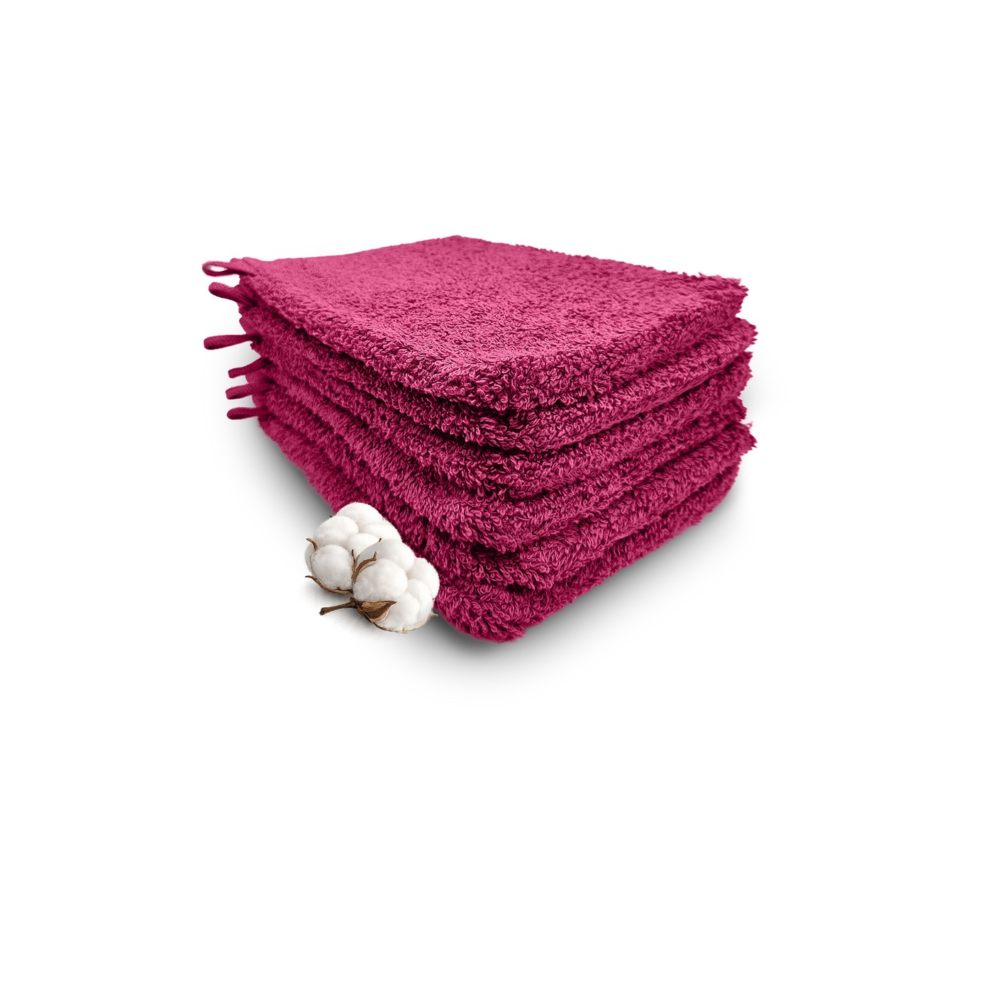 Hotel washandjes fuchsia