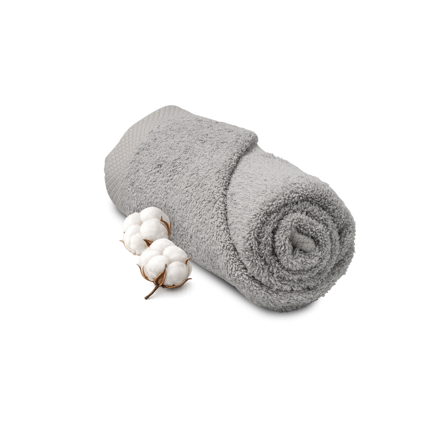 Hotel handdoek licht grijs 50x100