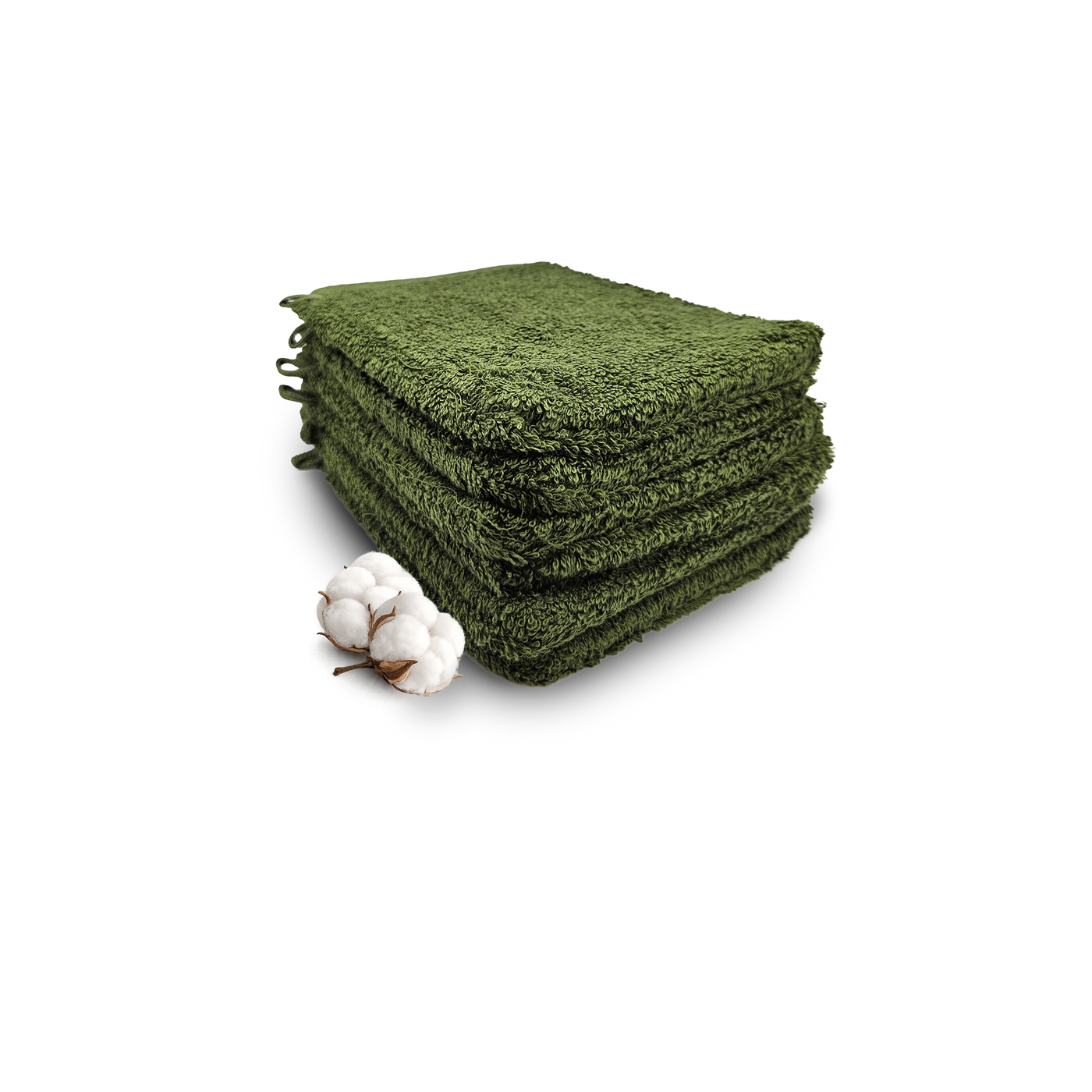 Hotel washandjes olijfgroen