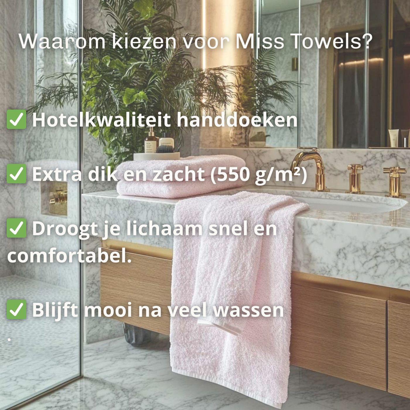 Voordelen roze hotel handdoeken Miss Towels lang:"nl"