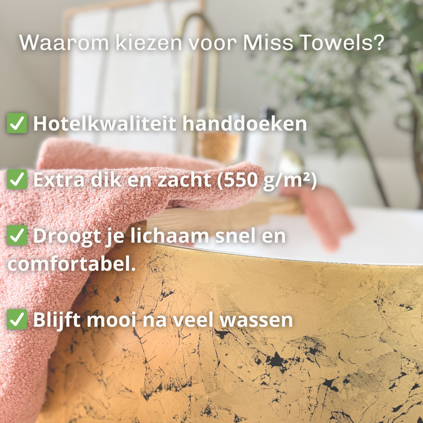 Voordelen zalm roze hotel handdoeken Miss Towels lang:"nl"